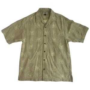Tommy Bahama Men's 100% Silk Hawaiian Camp Short Sleeve Shirt Size Small